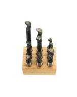 9pcs 12mm Shank Boring Bar Set Carbide Tipped Lathe Tool Flat End Rod