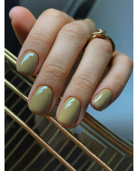 24pcs Short Square Solid Fake Nail & 1sheet Tape & 1pc Nail File