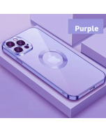 HOT SALE  New Version 2.0 Transparent Electroplated iPhone Case With Camera Protector