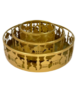 New holiday supplies dinner plate tray iron round tray home decoration home