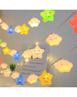 Rocket astronaut children's room decorative light string