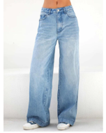 Slouchy High-Rise Wide Leg Jeans