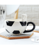 Personalized Ceramic Coffee Cup with Customizable Handle