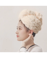 New Style Wholesale Cloud shaped Thickening Microfiber Hair towel Quick-drying Super absorbent Hair Towel Wrap