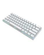 Royal Kludge RK61 Mechanical Keyboard bluetooth Wired Dual Mode 60% Golden / Ice Blue Backlit Gaming Keyboard - White Red Switch