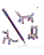 Decompression Relieve Tension Funny black Stylus Ballpoint Ink Polar Kid Toy Metal Fidget Pen For Gift