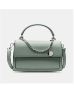 Women's PU Textured Small Bag Fashion Simple Small Square Bag Chain Croosbody bag