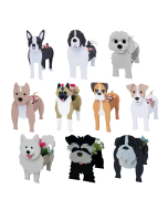 Garden Flower Pot Dog Schnauzer Bulldog Poodle Chihuahua Corgi Yorkshire DIY PVC Flower Planter Outdoor Garden Decoration