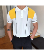 Gentleman Summer matching knitted polo shirt