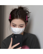 Niche personality metal style bow hairpin hair accessories high-end sense of broken hairpin at the back of the head