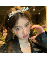 Bow princess rhinestone headband, goddess headband, atmosphere, temperament, high-end headdress