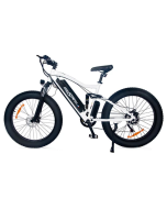ONESPORT ONES1 Electric Bike 26*4.0 Inch Fat Tires 48V 500W Motor 10Ah Battery 25Km/h Max Speed Shimano 7 Speed - White