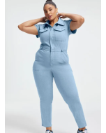 Fashion Denim Jumpsuit (Buy 2 Free Shipping)