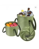 Outdoor Travel Folding Bucket Portable Live Fish Multifunctional Soaking Bucket Beating Bucket Camping Picnic Fishing Bucket