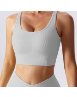Summer Seamless Back Yoga Tank Top Quick Dry Sports Underwear Training Morning Running Fitness Yoga Clothing Tops