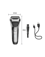 Kemei KM-8512 electric shavers beard rechargeable shaving machine for men waterproof with LCD display Razor shavers bald trimmer