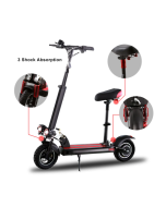 SUNNIGOO ES-N3MAX Powerful Electric Scooter 48v 18Ah 800W 10 Inch Anti-skid Off Road Tire Kick Scooter 45KM/H e Scooter 50km Long Range Adult