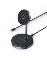 UGREEN 2-in-1 Magnetic Wireless Charging Station, Compatible with MagSafe Charging Stand, Wireless Charger with 3 FT USB-C Cable for iPhone 15/14/13/12 Series and AirPods Series (No AC Adapter)