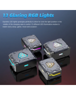 Comfortable Stereo Bt Gaming Headphones 13 Rbg Lights Wireless Charging With Dongle In Ear Headphones