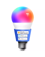 HomeKit Smart RGB Color Light Bulb Apple Home Siri Remote Control Home LED Decoration (2pcs Pack) E27