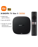 Original Global Version Xiaomi TV Box S 3rd Gen 4K Ultra HD Bluetooth 5.2 Wifi6 32GB ROM Google TV Android TV Google Assistant Smart Media Player