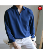 Gentlemans simple design casual vacation shirt2