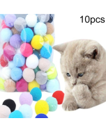 Colorful Plush Ball Pet Chew Ball Cat Interactive Toys