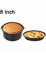 Cake Basket with Carrying Handle + Pizza Pan Air Fryer Accessory Set Bakeware