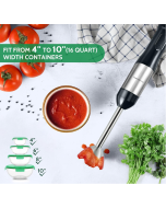 Yumystori Immersion Blender 7 in 1 Hand Blender Ice Crush 800W, 20 Speed Immersion Blender Handheld with Ice Crush Blade,Egg Whisk,Milk Frother,500ml Food Processor,600ML Beaker,Storage Bracket