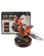 Robotime Rokr Scout Beetle MI02 ABS Metal Punk Style 3D Puzzle Gift for Boys Adults Easy Assembly Mechanical Design DIY Toys