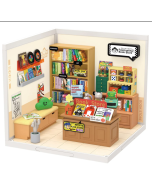 Robotime Rolife Super Creat Plastic Buliding Blocks DIY Miniature House Kit for Kids and Adult 3D Puzzle Multi-scene for Fun