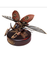 Robotime Rokr 3D Puzzle Golden Coin Turtle Industrial-style Building Block Toys for Kids Adults Steampunk Design with LED Light