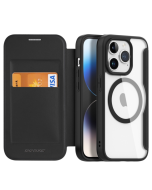 For iPhone 15 Pro DUX DUCIS Skin X Pro Series Magsafe Magnetic PC+TPU Phone Leather Case (Black)