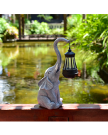 Outdoor solar lamp elephant lantern animal resin crafts