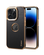 For iPhone Fragrant Calf Texture Electroplating Phone Case