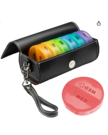 1 Conjunto Caixa De Comprimidos Organizador De Medicamentos Portátil Organizadores Semanais Classificador Semanal Caso Pp Material Novo Uso Diário Viagem Máquina De Triagem