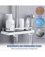 Shower Rod Storage Rack