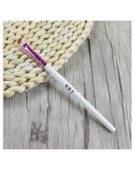 5 white wood handle angled eyebrow brush Eyebrow brush eyeshadow