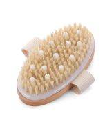 Homesen Body Brush Massage Brush Wet Or Dry Shower Brush Body Exfoliating Shower Brush Natural Bristle Shower Brush Cellulite for Dead Skin Removal Cellulite
