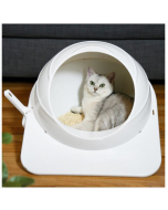 Litter box Pet Large Enclosed toilet (white)