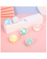 CT0115 Macaron color stuffed ball cat toy