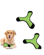 B09203 Dog tooth grinder interactive darts bone plush pet toys, specifications: triangle model