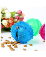 Pet interactive leaky toy Educational tear-resistant leaky feeder Diameter :8cm color random delivery