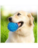 Big and small dog pet sound toy molar bite resistance elastic ball size :8*8cm color random delivery