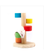 Pet Wooden hamster colored ladder suitable for small pets