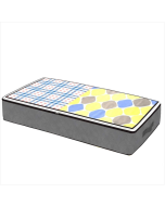 Non-woven bed bottom storage bag Quilt bag Clothing Dustproof moisture-proof finishing box 100x50x18cm (dark grey transparent cover)