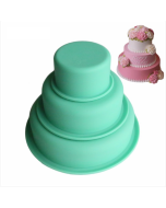 Three layer round cake mold silicone baking mold pizza cake chassis