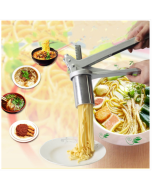 Household stainless steel noodle press Small manual noodle machine Multi-function noodle hanging machine, style: noodle press +7 molds
