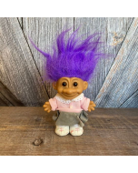 Purple Hair Mini PVC Vintage Trolls Doll