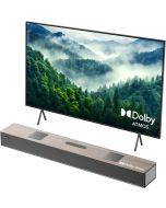 Hiwill 5.2.2ch Wooden Dolby Atmos Soundbar, All-in-one Sound Bar for Smart TV with Dual Built-in Subwoofer, Resonance Optimization Architecture, 400W Surround Sound System for TV Speaker, WoNoble A502